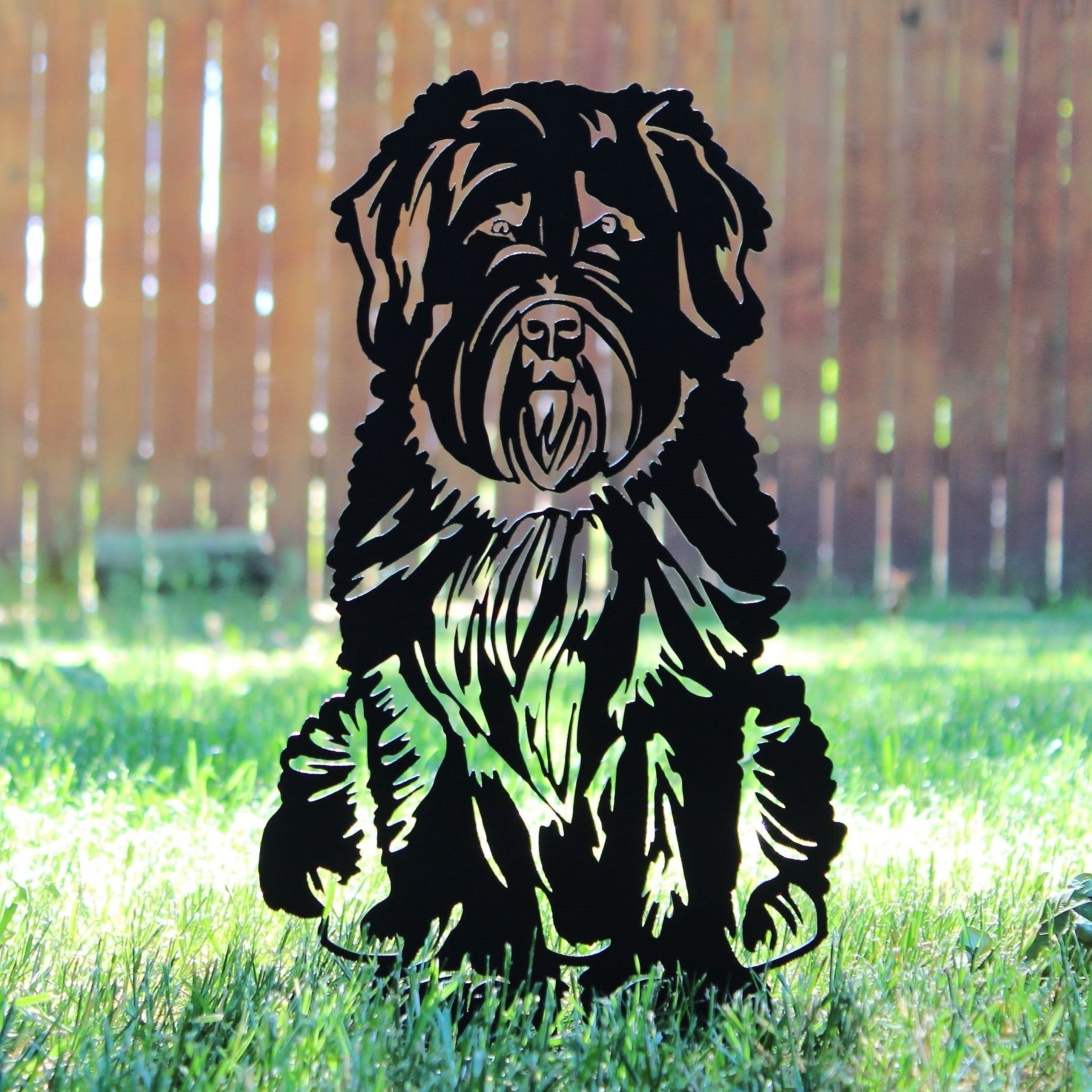 Bouvier Des Flandres Yard Stake - Henderson Garden Supply