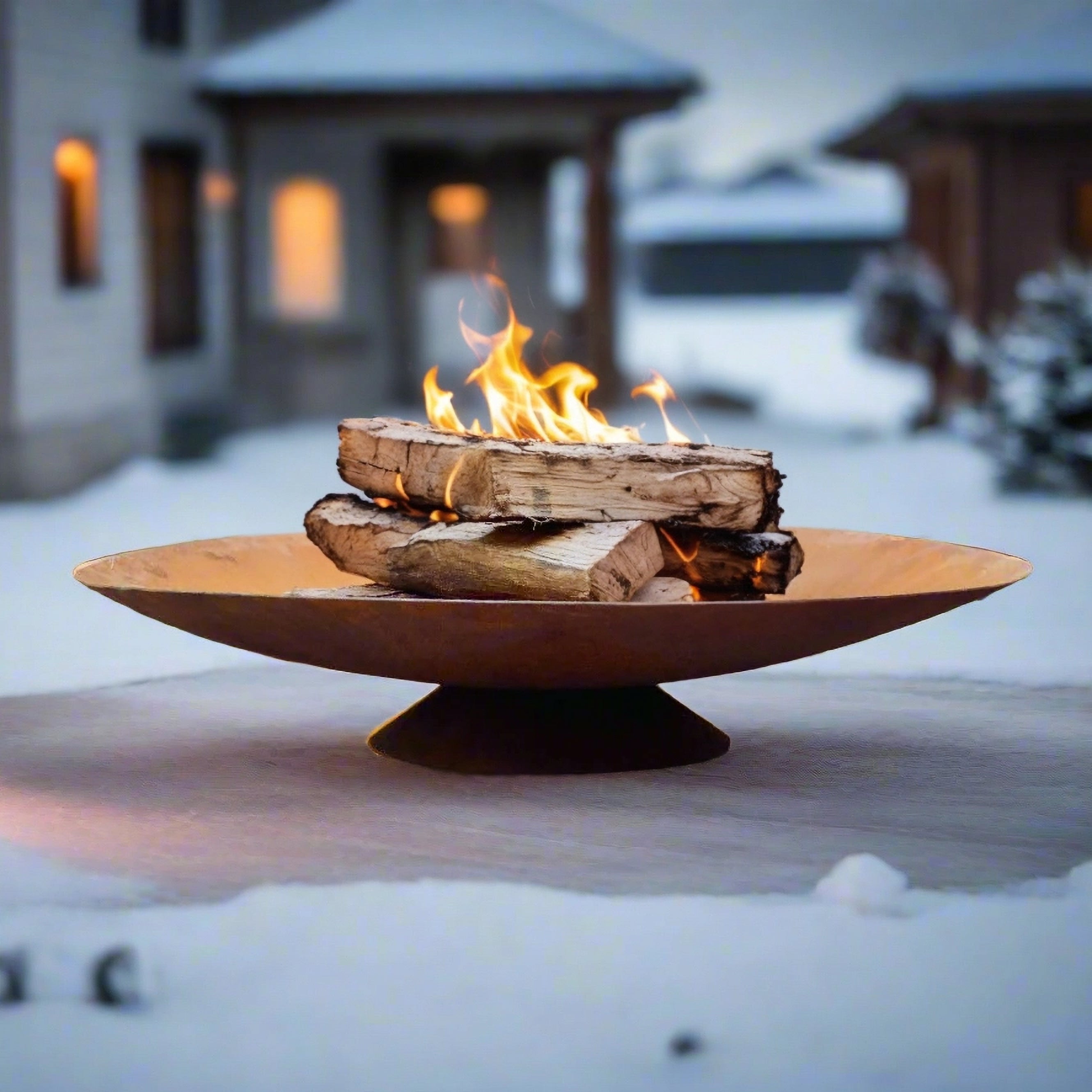 Corten Steel Fire Pit, Water Bowl*, and Planter Bowl