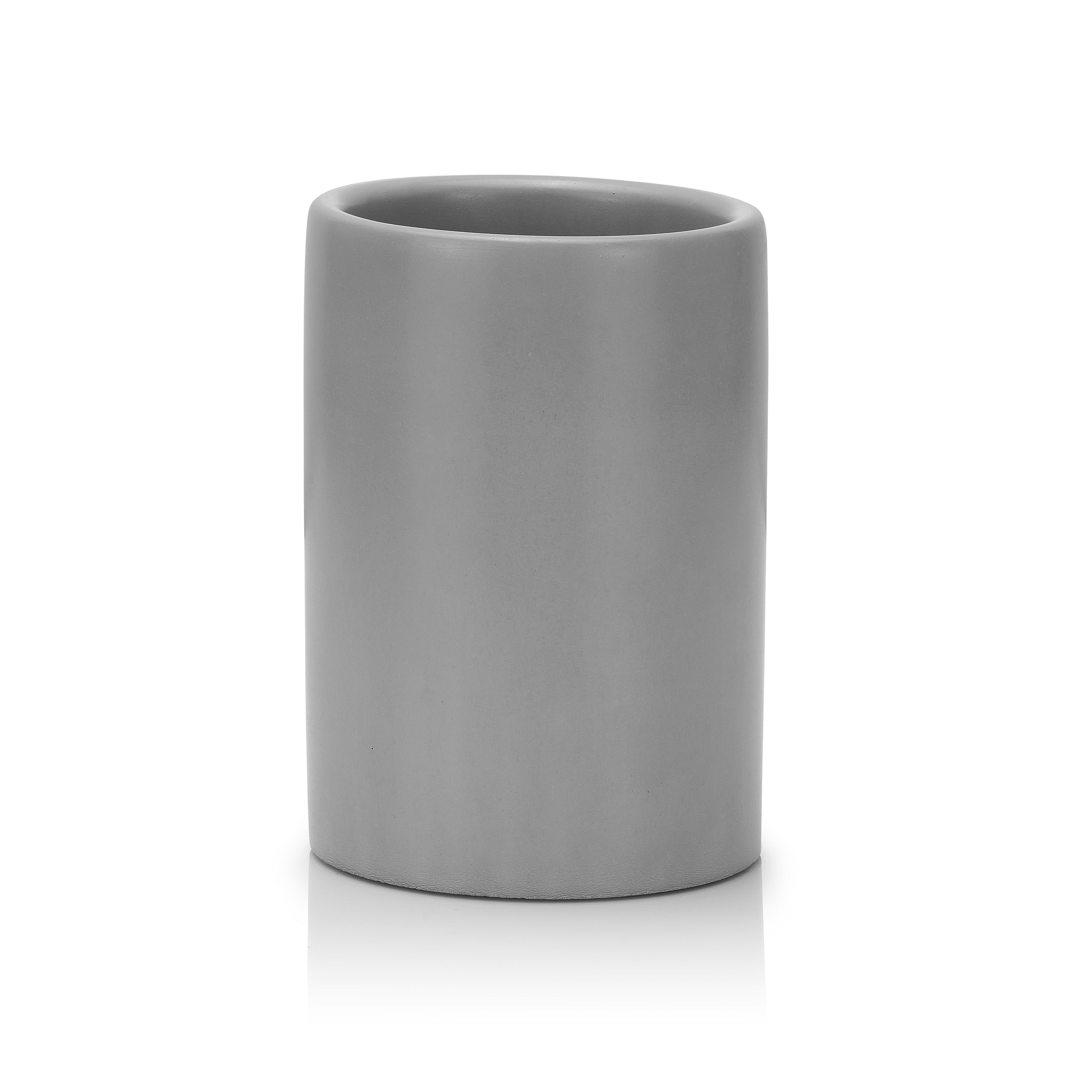 Gray concrete holder on a white background. Henderson Garden Supply