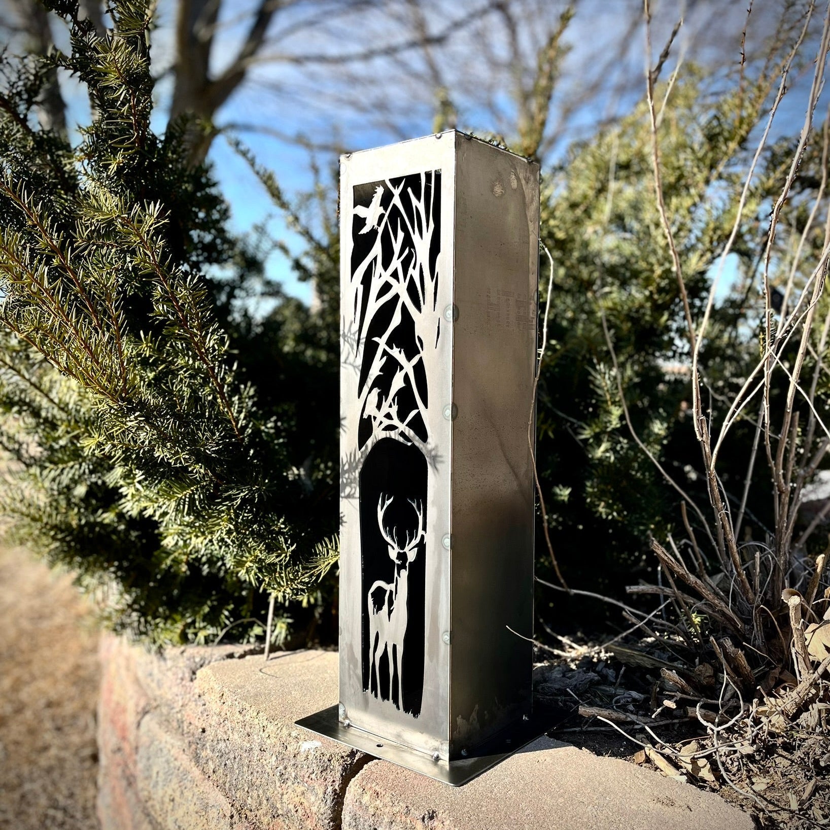 Buck Forest Solar Light - Steel - 2 sizes