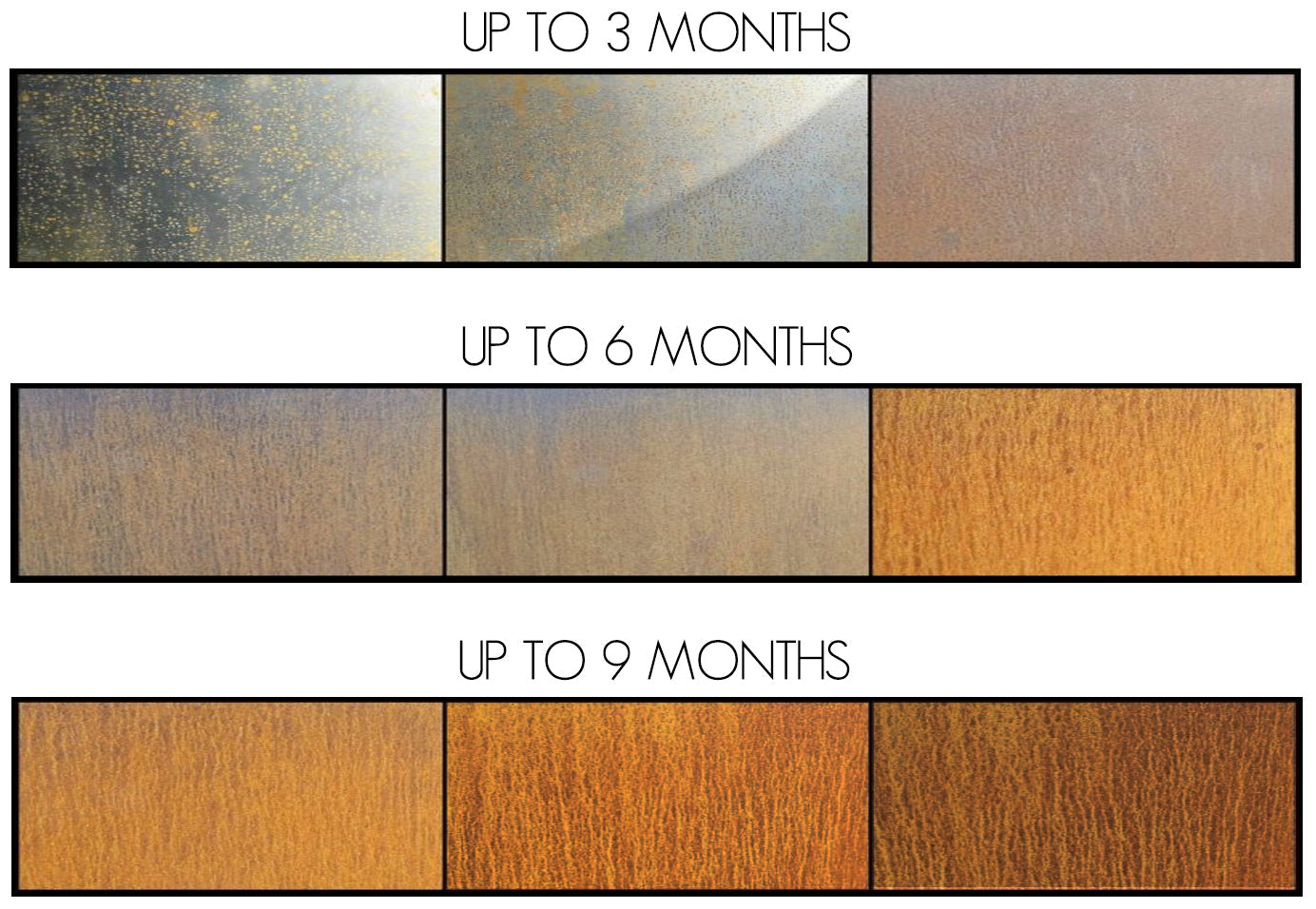 Corten Steel Tapered Planter