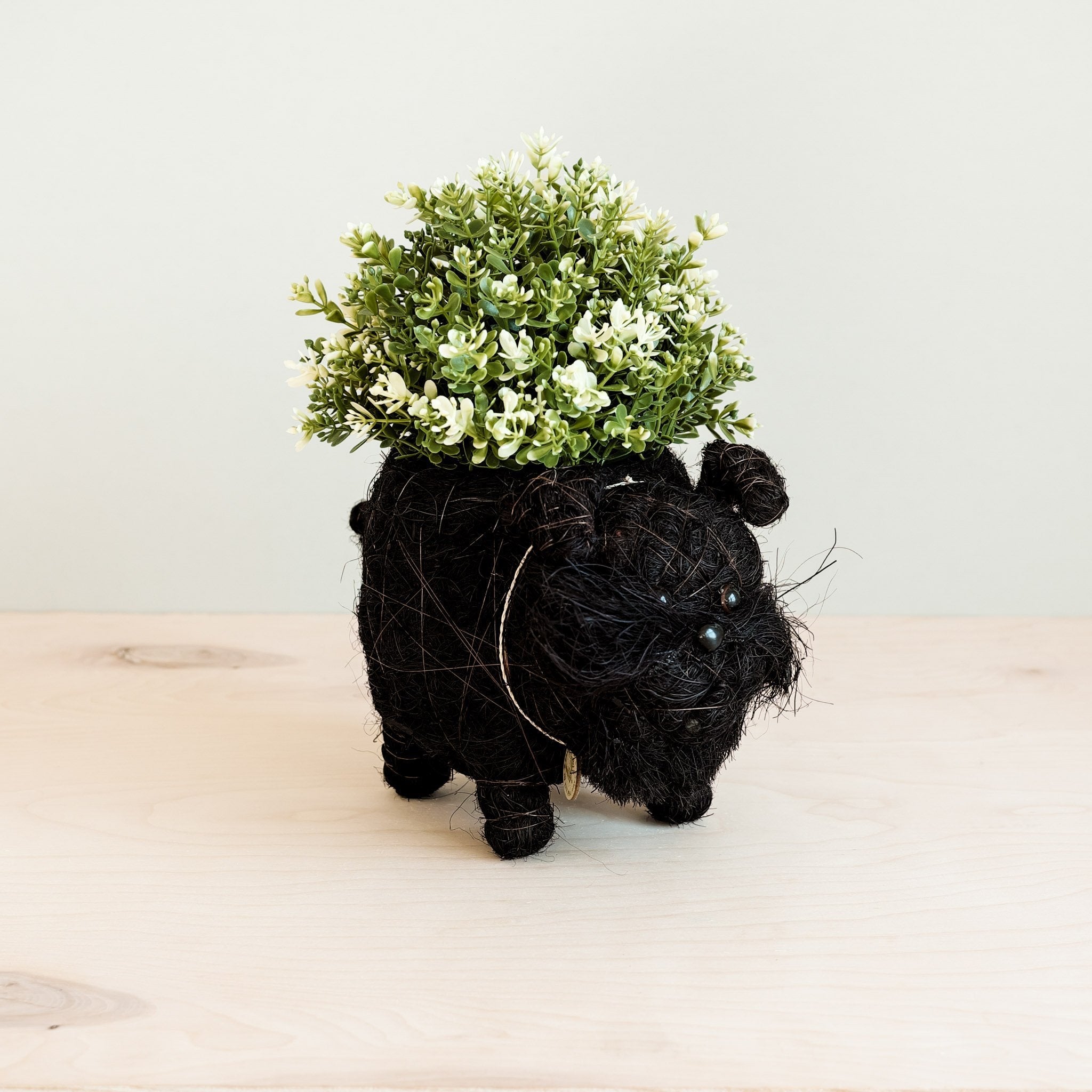 Schnauzer Coco Fiber Planter - Henderson Garden Supply