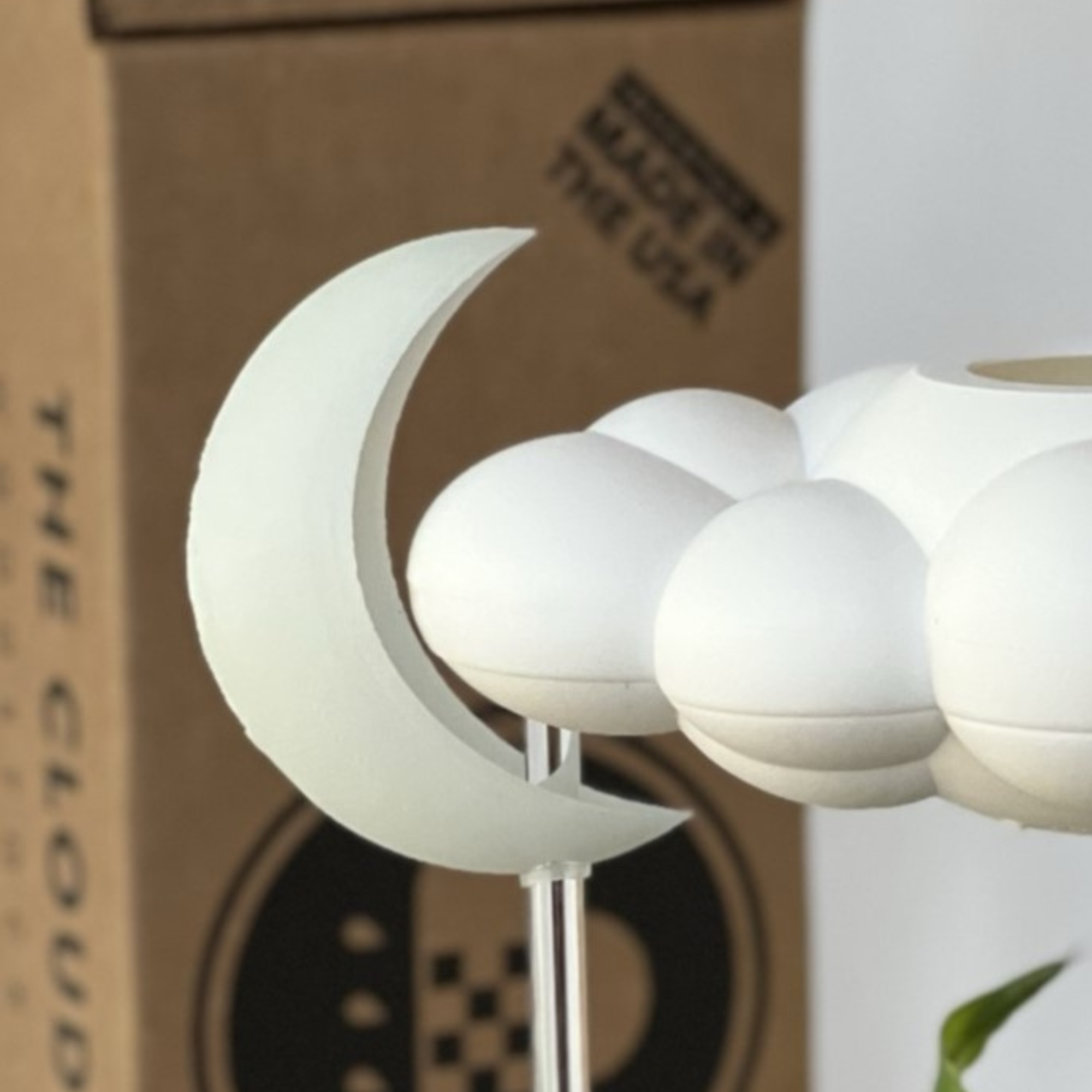 Dripping Rain Cloud with Glow in the Dark Moon Charm