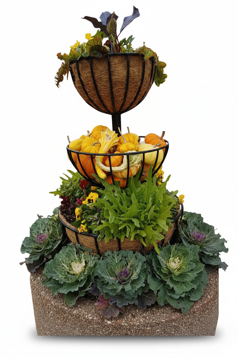 Three-Tier Cascade Planter