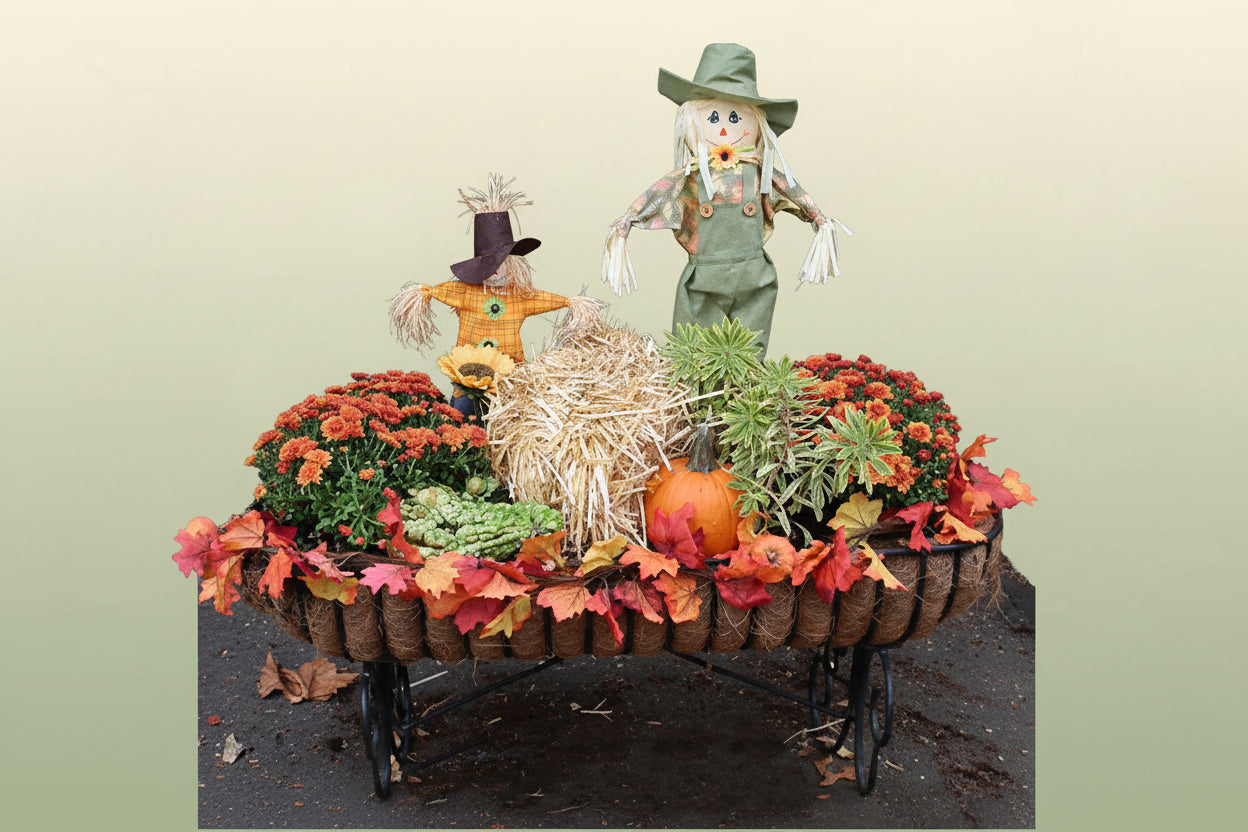 Cradle Free Standing Porch Planter with Coco Liner - Henderson Garden Supply