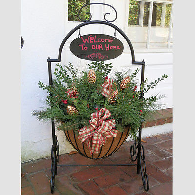 Welcome Cauldron Entry Way Planter - Henderson Garden Supply