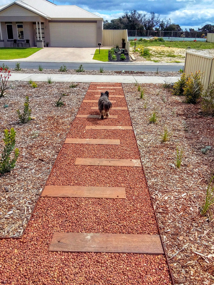 Straightcurve 4" Rigid Heavy Duty CorTen Steel Edging - Henderson Garden Supply