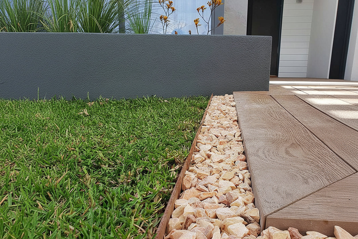 Straightcurve 6" Rigid Heavy Duty CorTen Steel Edging - Henderson Garden Supply