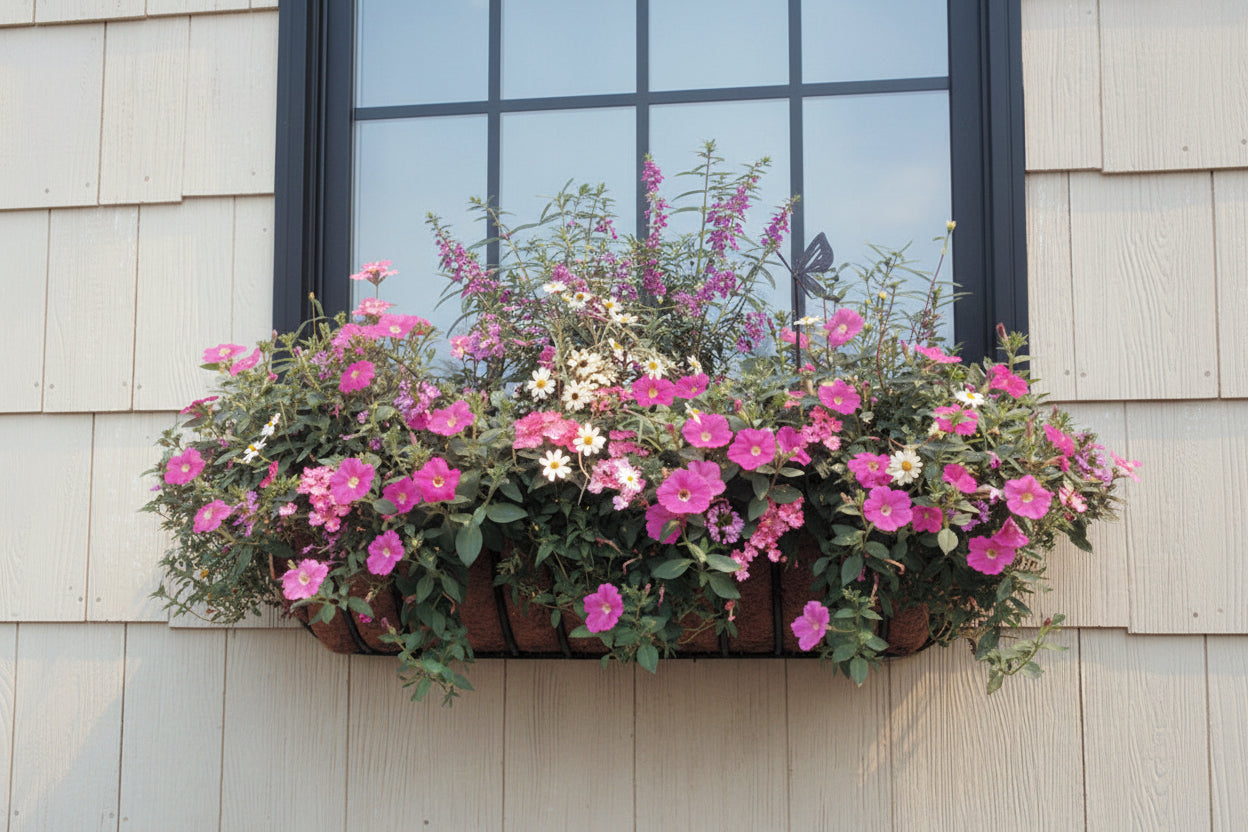 Hayrack Classic Window Box or Rail Planter 55" - Henderson Garden Supply