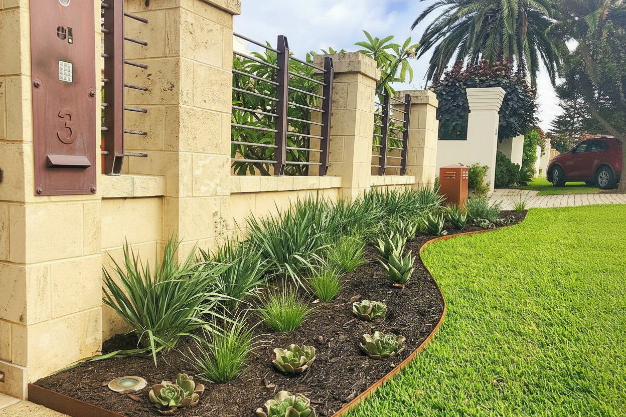 Straightcurve 4" CorTen Flexible Steel Edging - Henderson Garden Supply