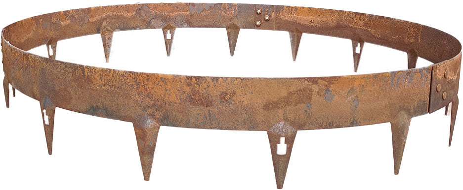 Core Pre-Rolled CorTen Steel Tree or Shrub Rings - Henderson Garden Supply