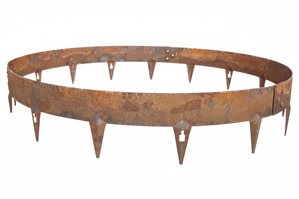 Core Pre-Rolled CorTen Steel Tree or Shrub Rings - Henderson Garden Supply