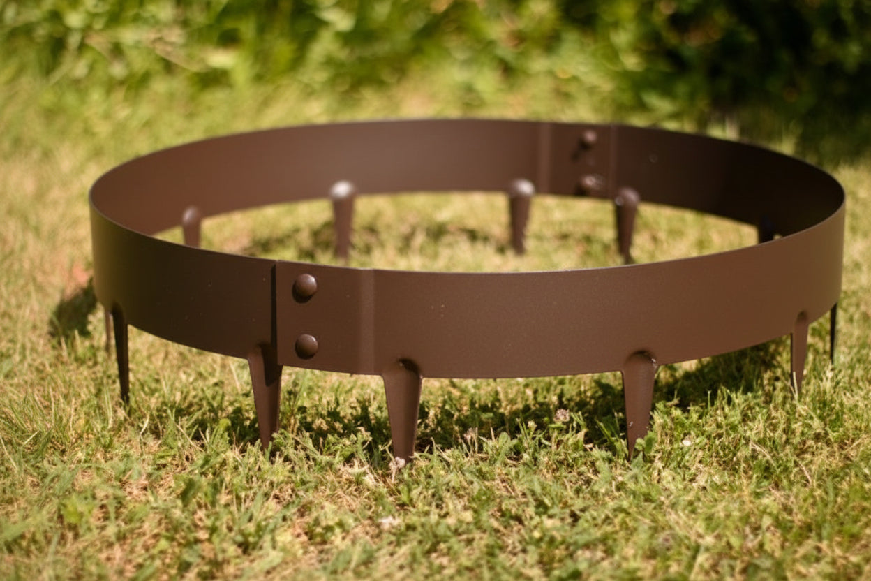 Everedge Classic Steel Tree Rings in Brown - Henderson Garden Supply