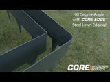 Core Edge Flexible Steel Lawn Edging Brown