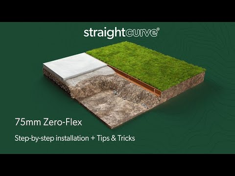 Straightcurve 3 inch rigid weathering steel garden edging installation video - Henderson Garden Supply