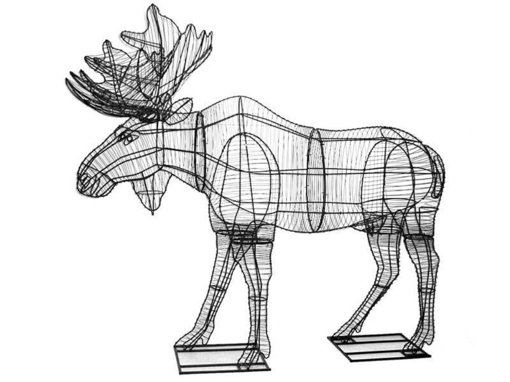 Moose steel topiary frame - Henderson Garden Supply