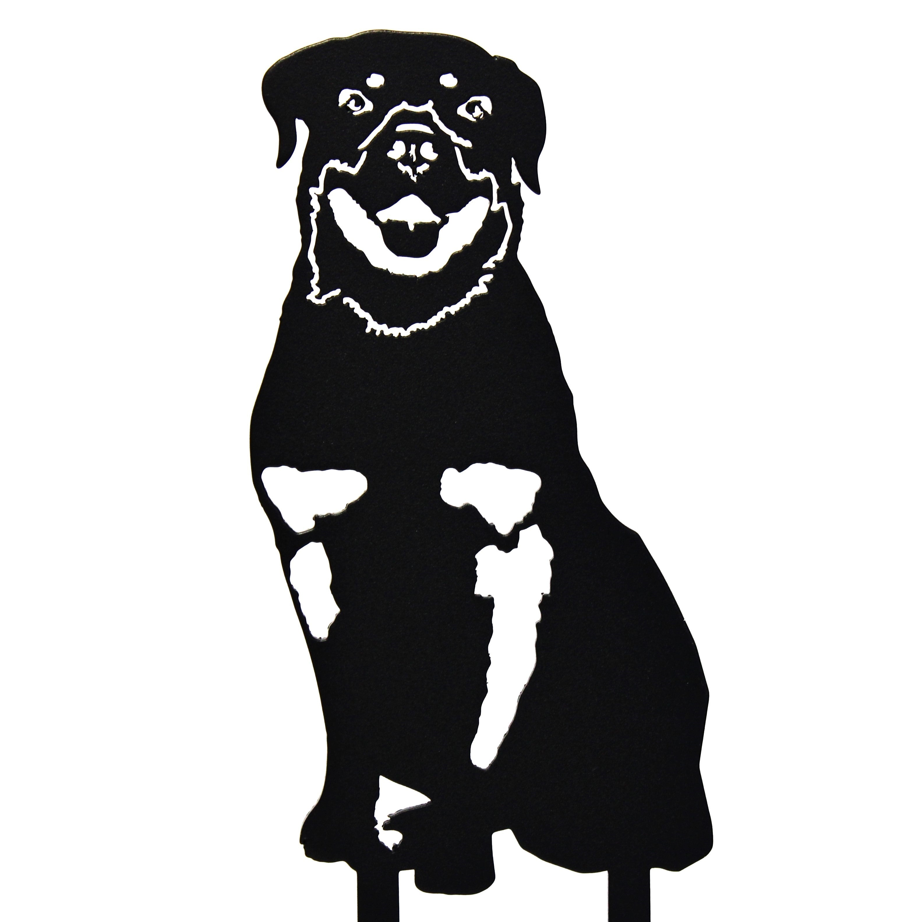 Rottweiler Yard Stake - Hendeson Garden Supply