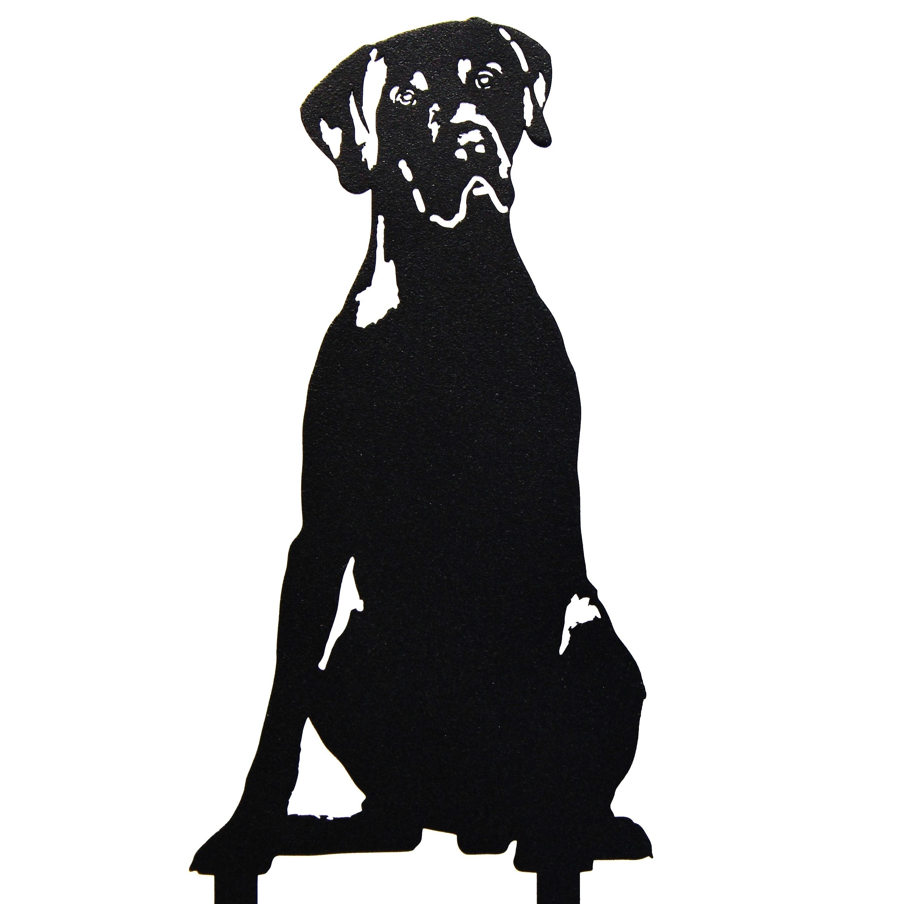 Weimaraner Metal Garden Silhouette - Handmade Steel Dog Yard Art