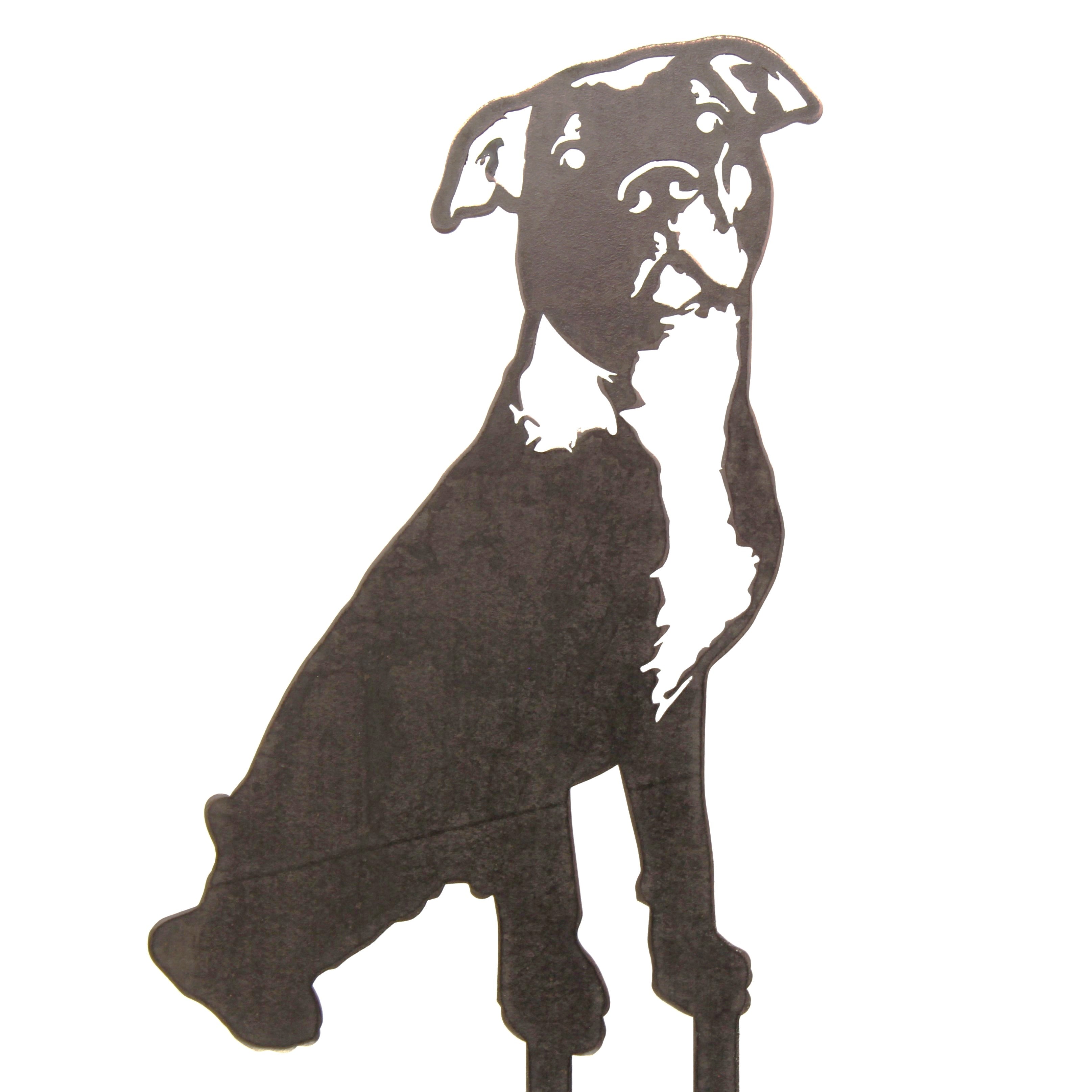 American Pit Bull Terrier Yard Silhouettes - Henderson Garden