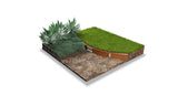 4" Height Flexible Steel Edging - Weathering - Click Connect