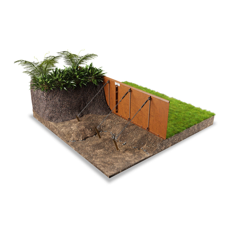 22 inch rigid steel edging installed - Straightcruve - Henderson Garden Supply