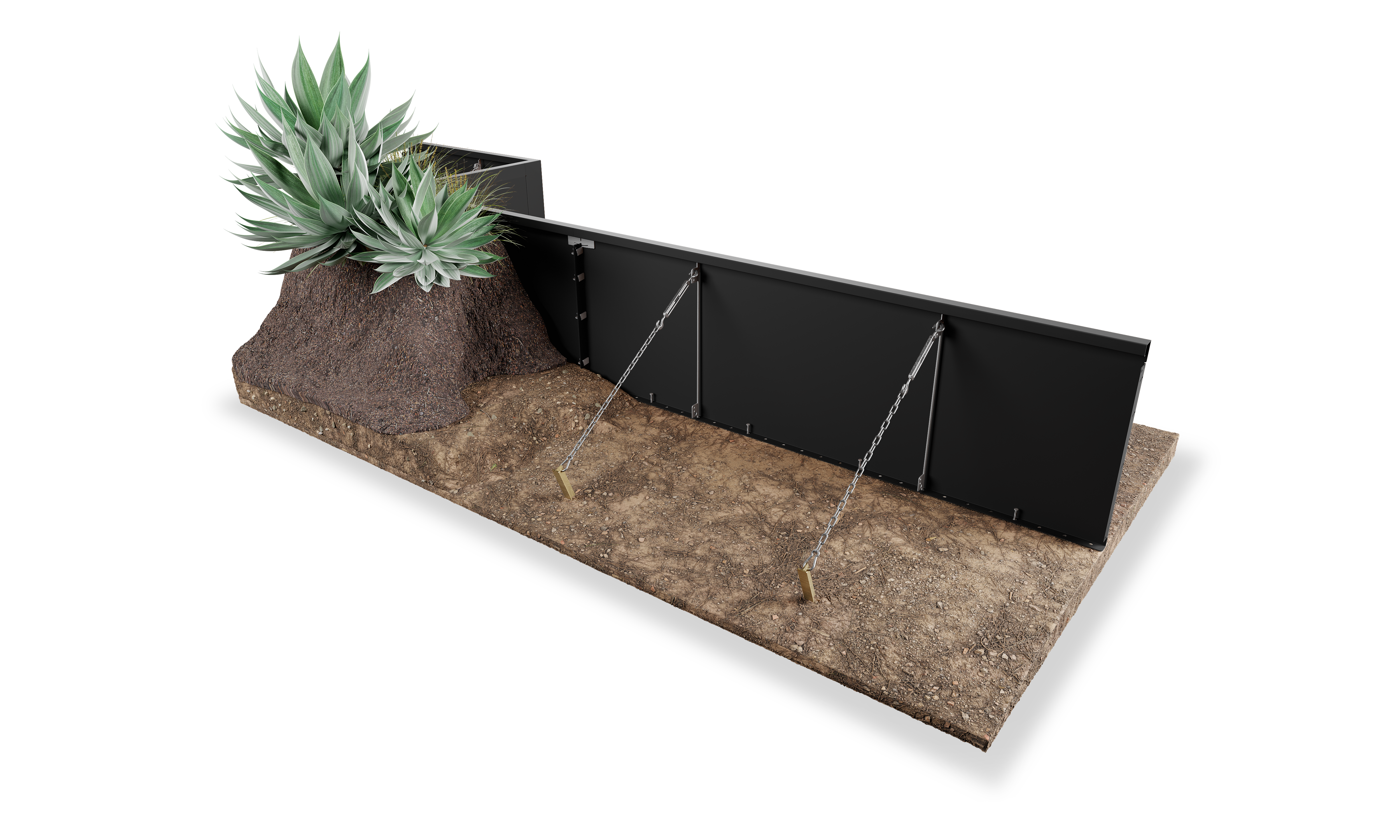 22" Height Zero Flex - Black