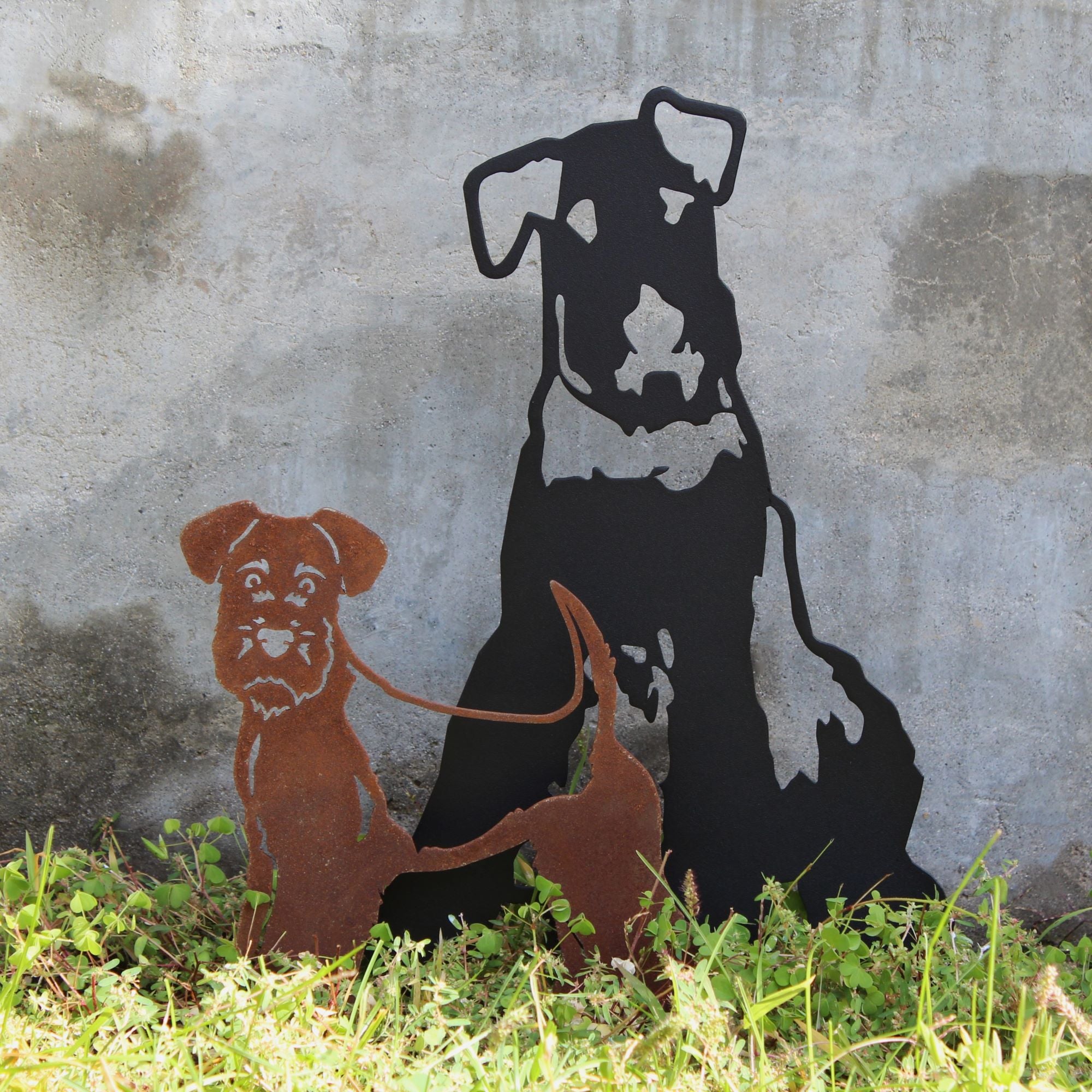 Airedale Terrier Garden Sculpture - Henderson Garden Supply