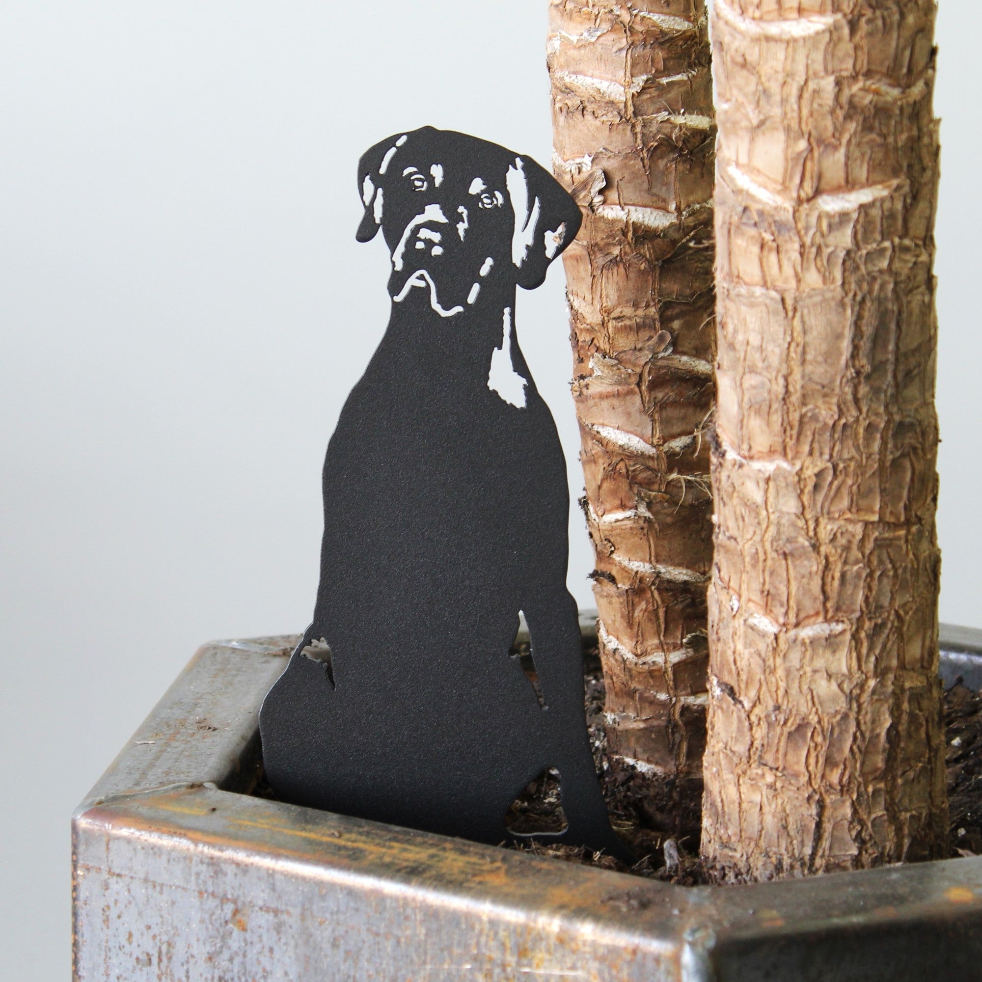 Weimaraner Metal Garden Silhouette - Handmade Steel Dog Yard Art