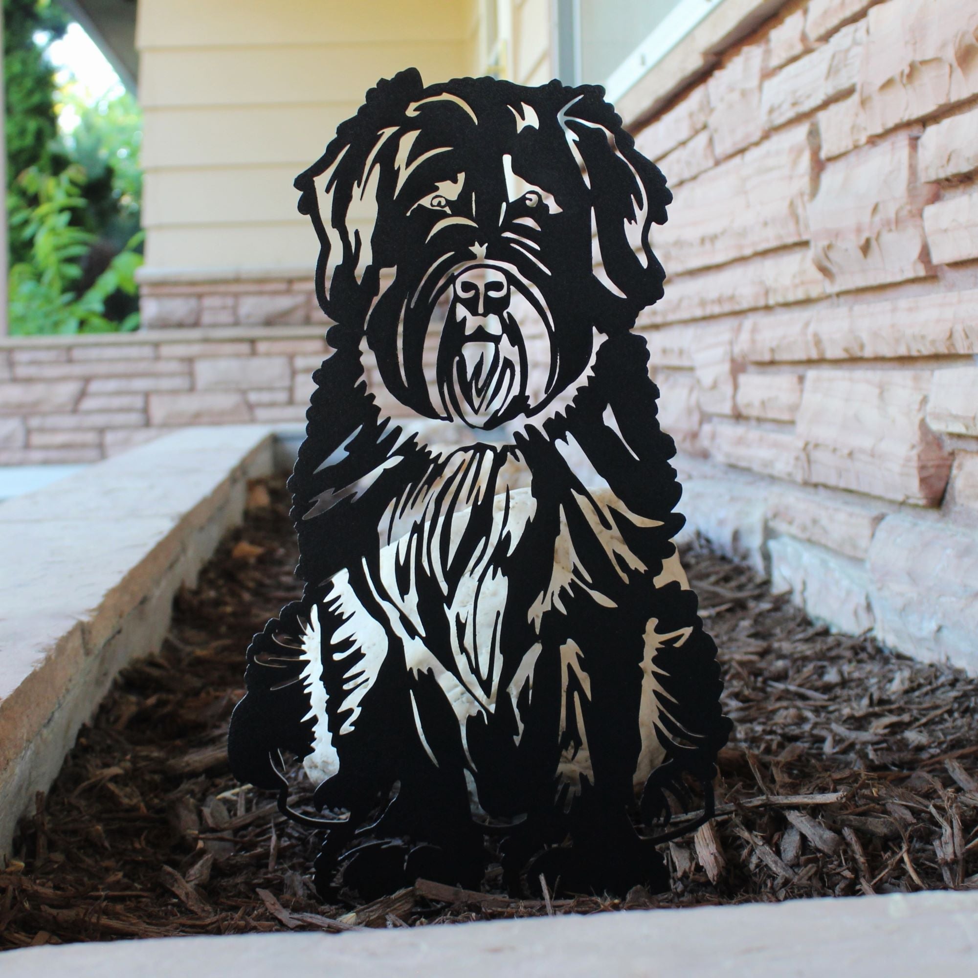 Bouvier Des Flandres Yard Stake - Henderson Garden Supply