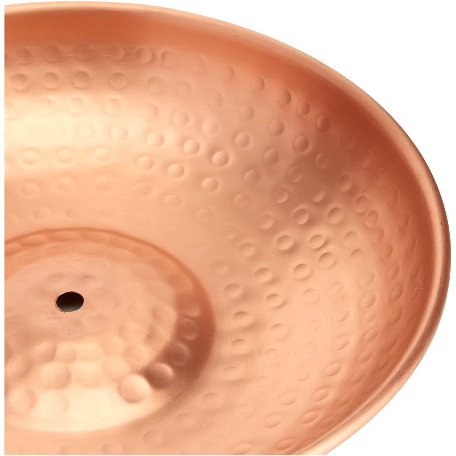 Copper bowl with textured surface on a white background.  Henderson Garden Supply