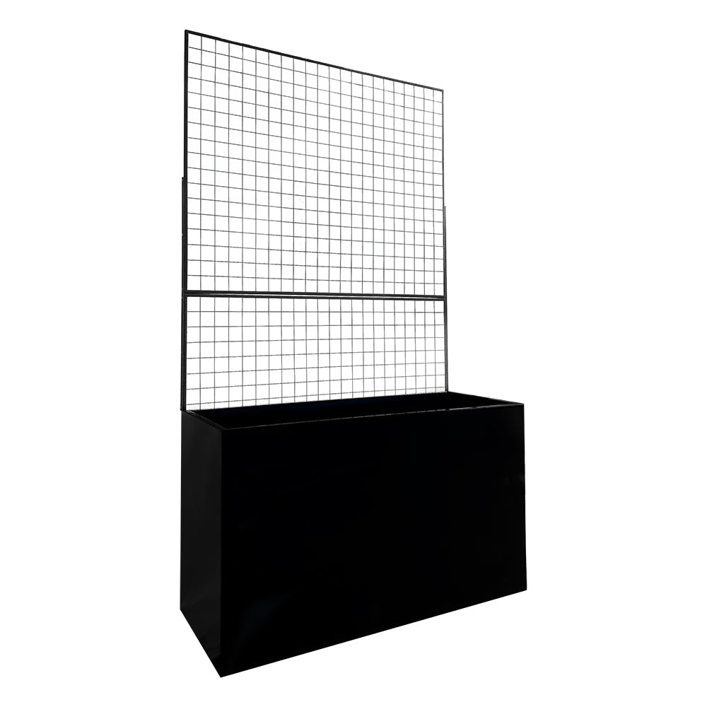 Steel Edge Planter with Trellis