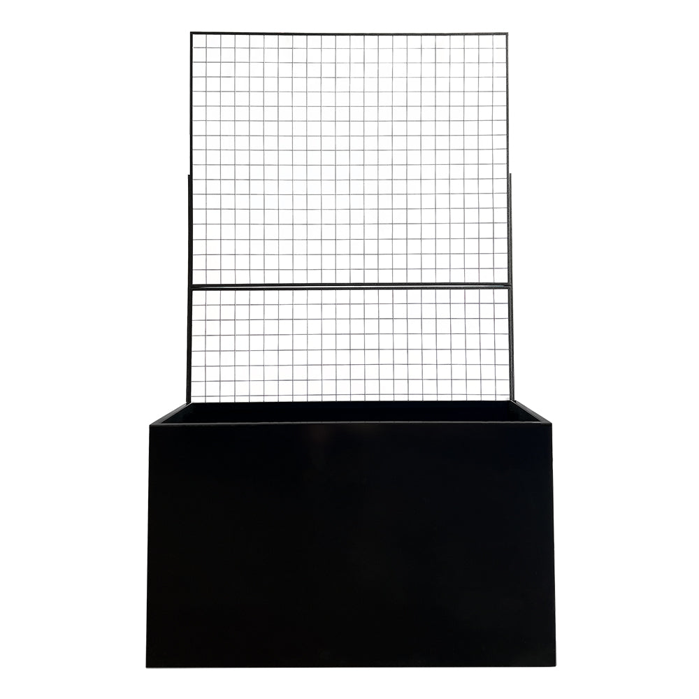 Steel Edge Planter with Trellis