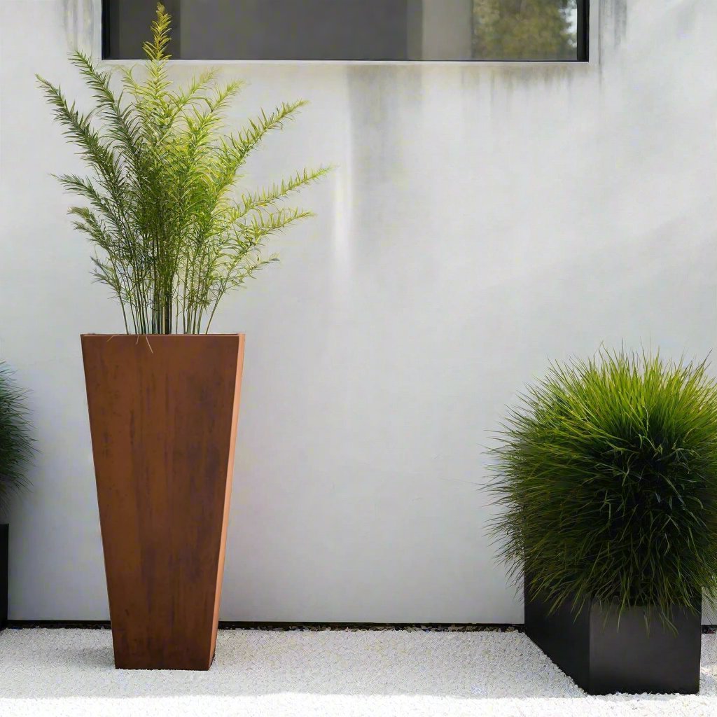 Steel Radius Tapered Planters
