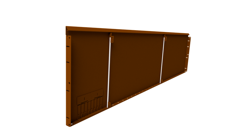 Straightcurve rigid weathering steel 22 in height garden beds and retaining - Henderson Garden Supply
