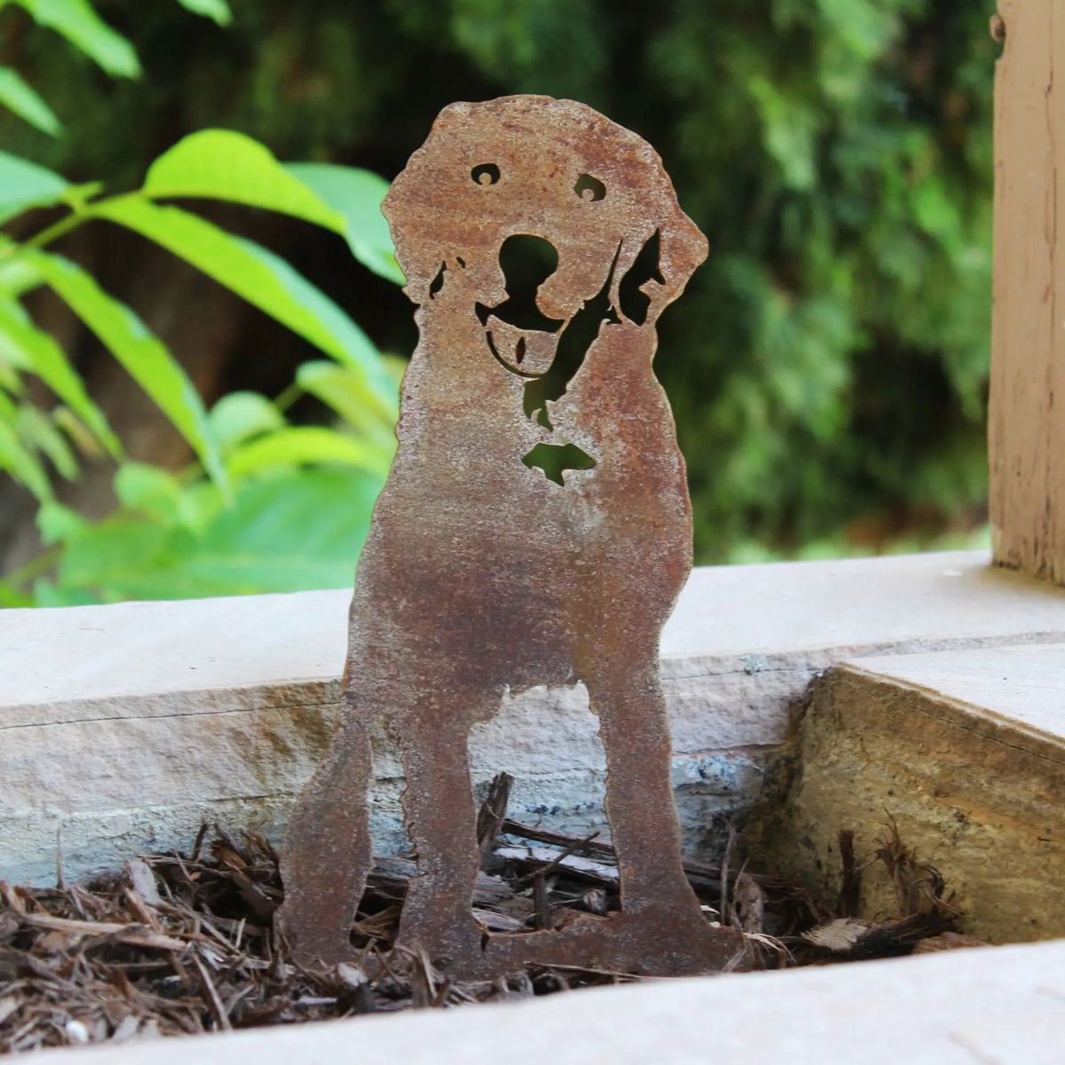 Rust Lab Dog Labrador Retriever Garden Stake - Henderson Garden Supply