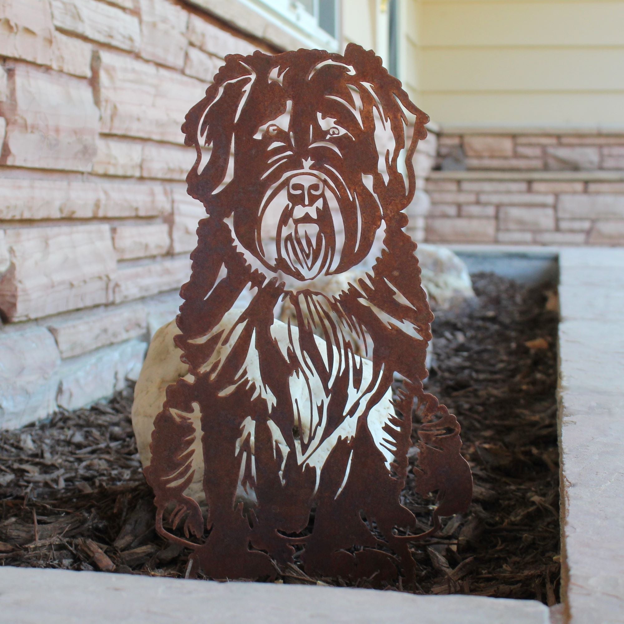 Bouvier Des Flandres Yard Stake - Henderson Garden Supply