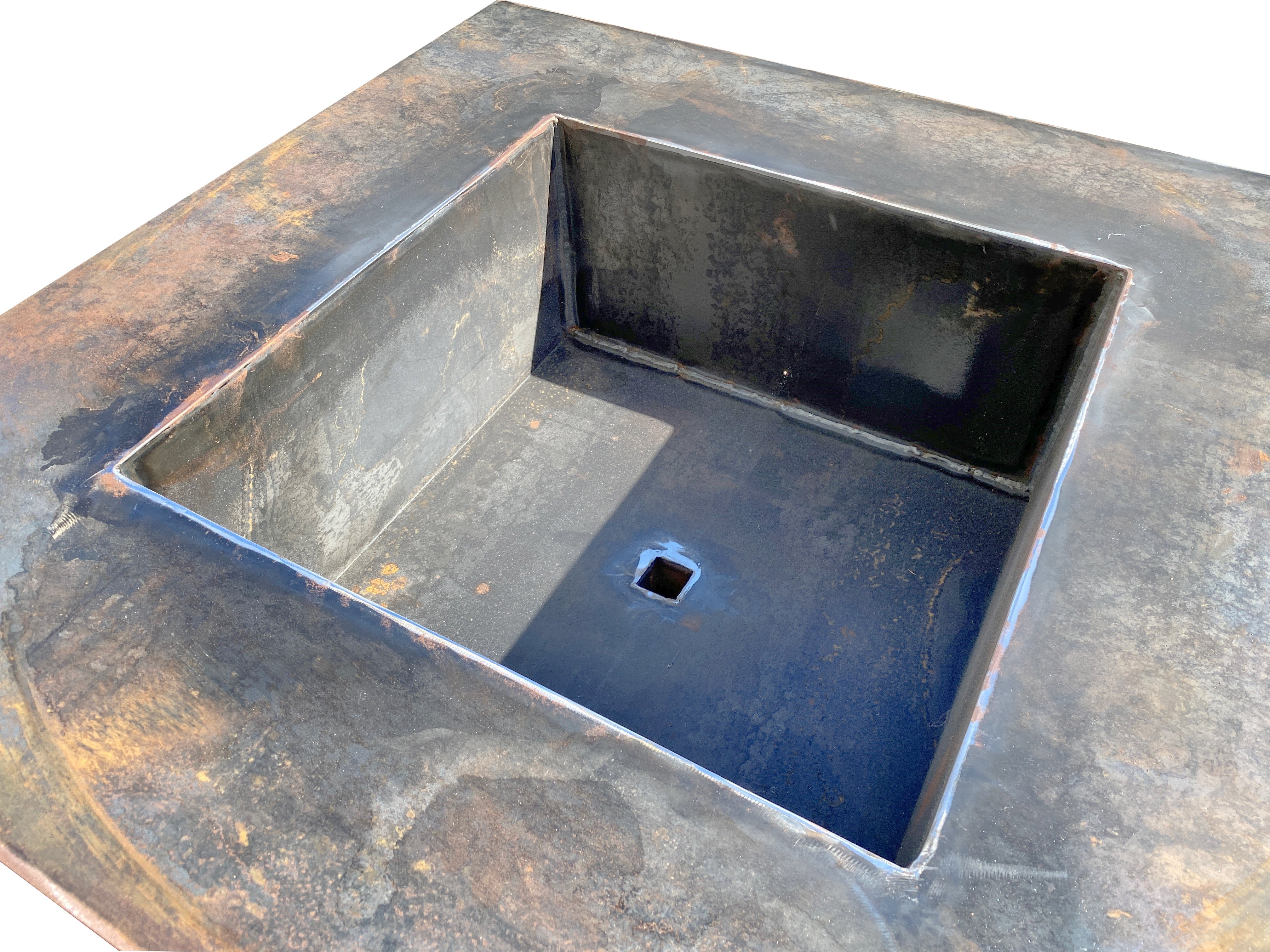 Square Corten Fire Pit