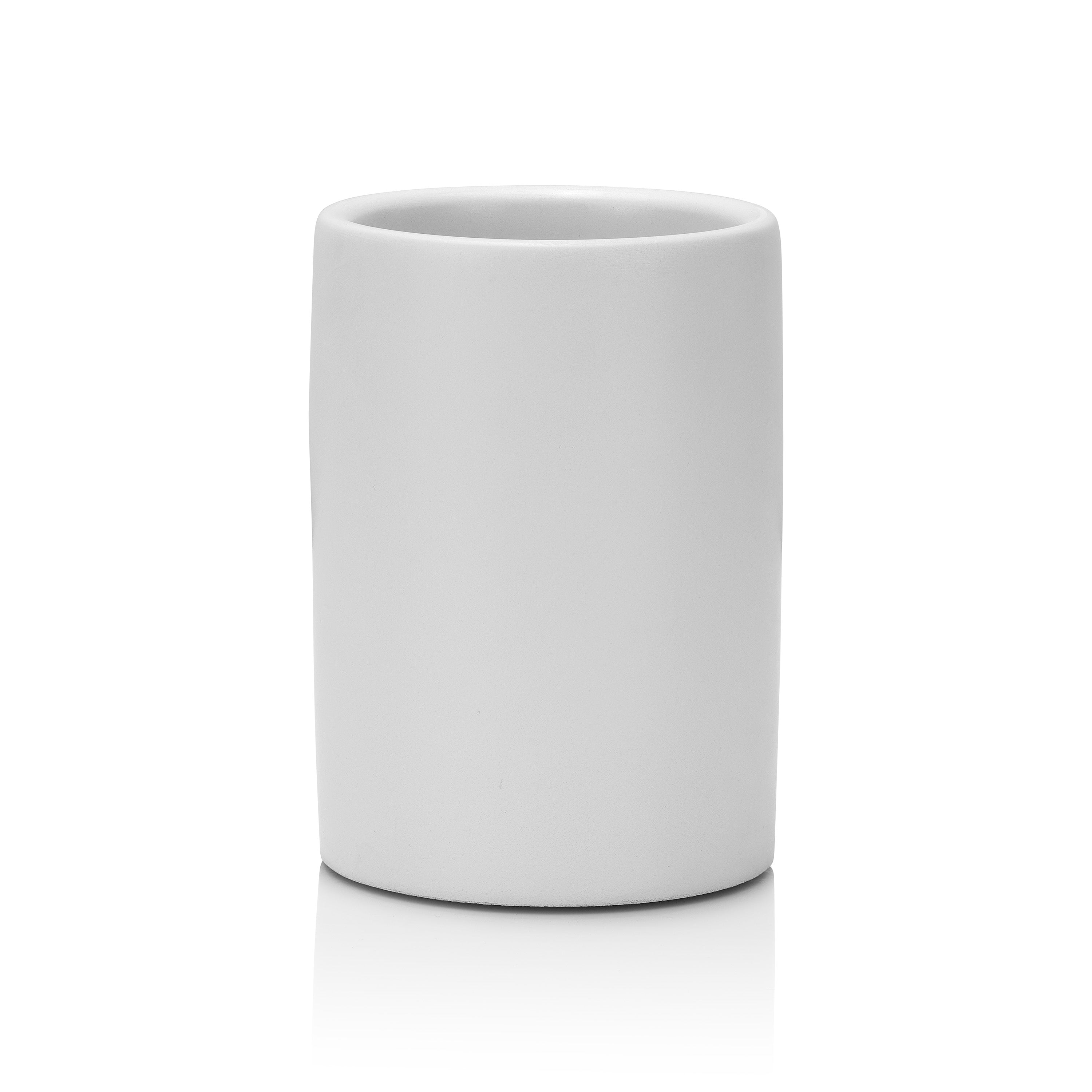 White ceramicholder on a white background,  Henderson Garden Supply