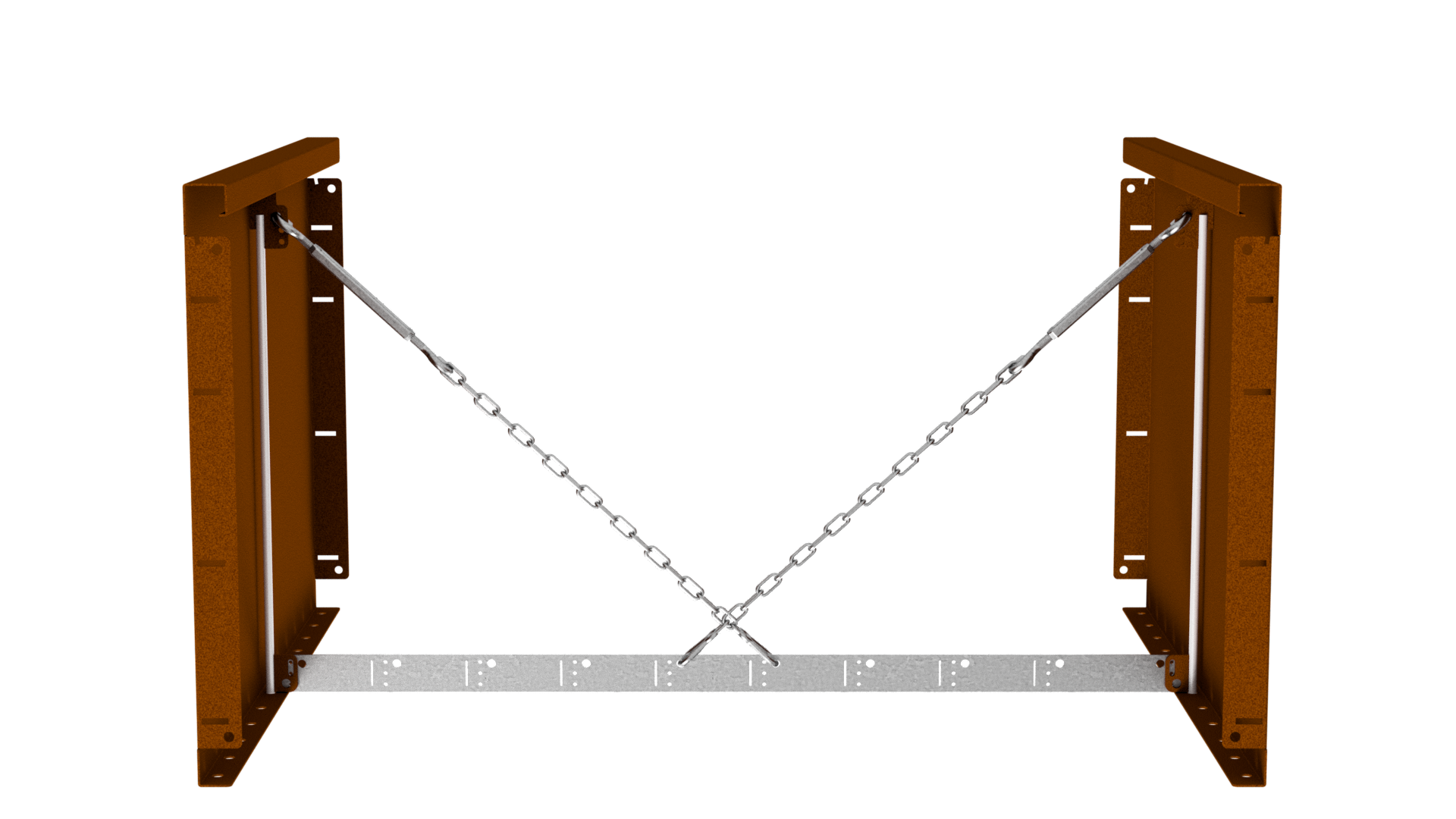 Weathering Steel 22 Height Zero Flex Raised Garden Bed Planter Sections