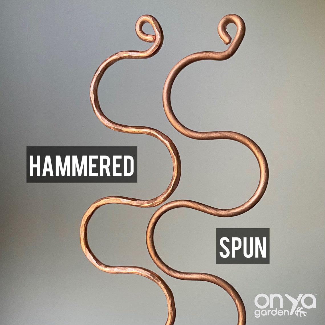Copper Curl Plant Stick, Orchid Stake, 3 Lengths Available