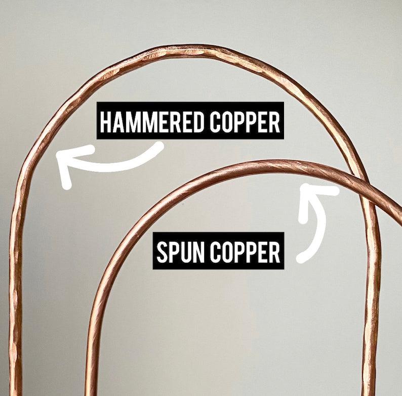 Copper Heart Trellis for House Plants, 3 Sizes Available