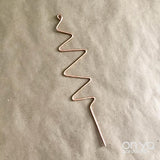 Copper Zig Zag Plant Stick, Plant Support Stake