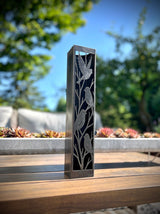 Evening Aviary Luminary Pillar w/ Solar Cap