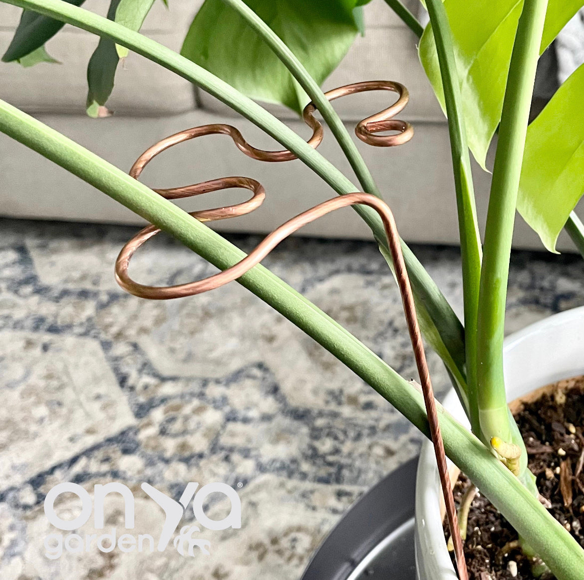 Copper Splash Plant Stick, Decorative Plant Stake, 3 Lengths