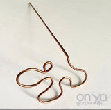 Copper Splash Plant Stick, Decorative Plant Stake, 3 Lengths