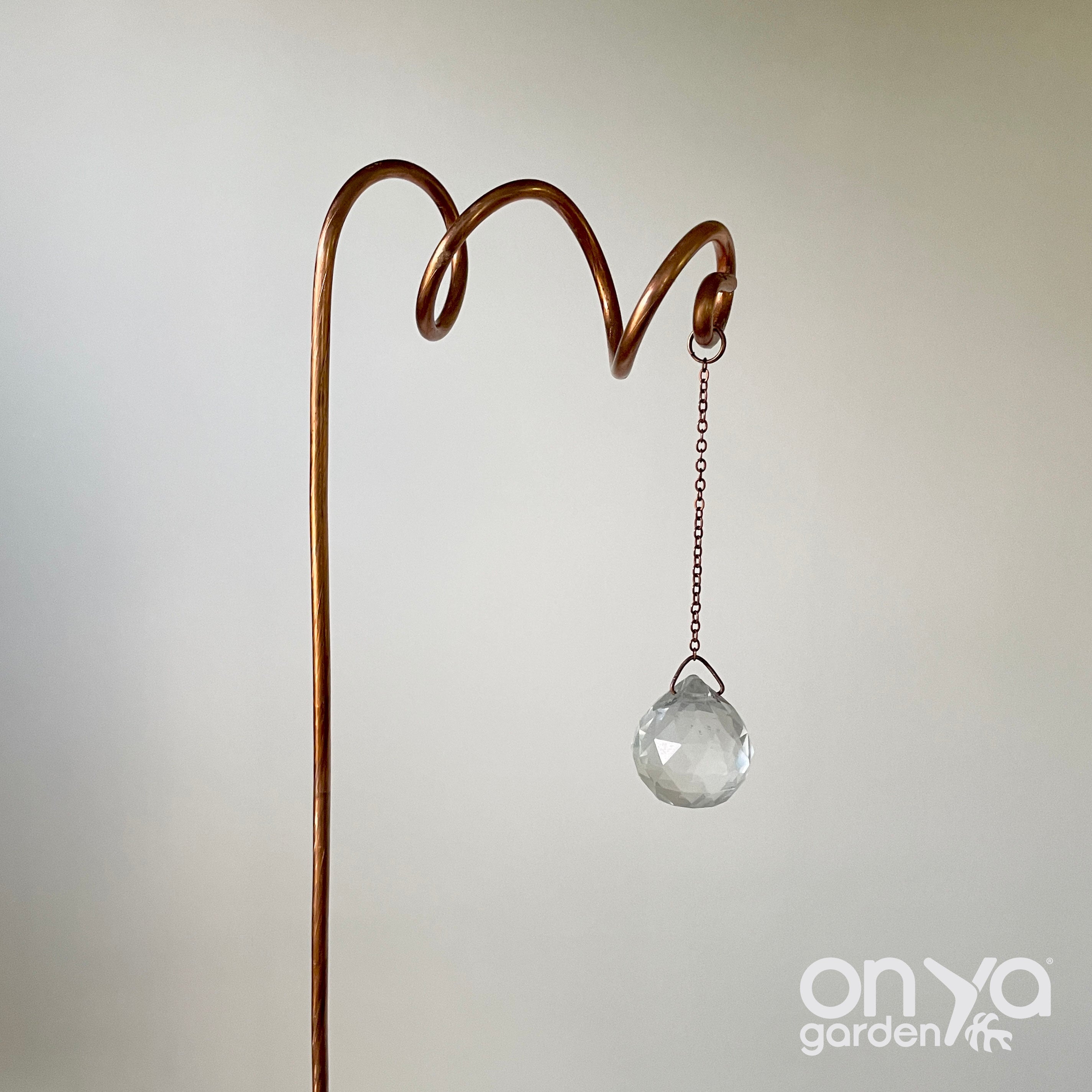 Copper Vortex Suncatcher Plant Stick, Plant Suncatcher