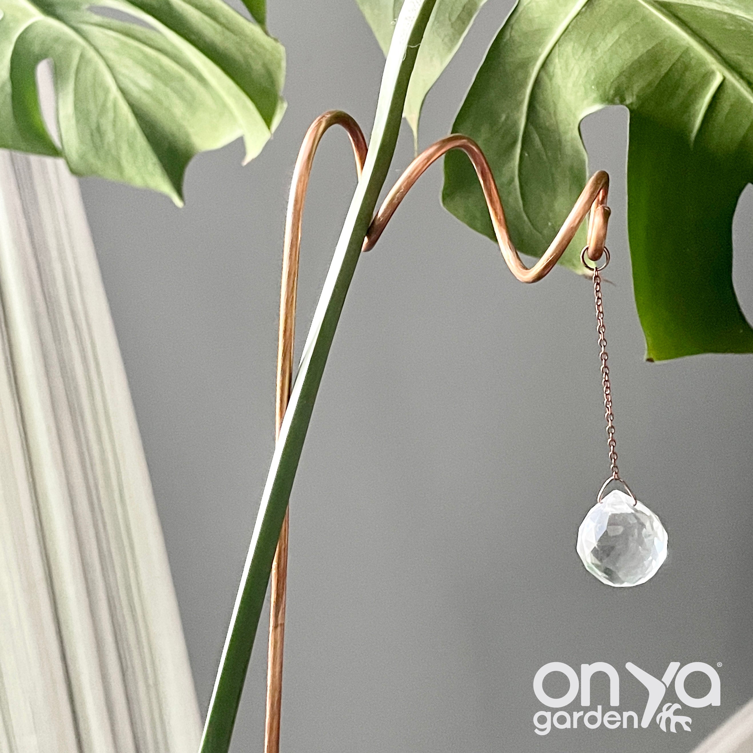 Copper Vortex Suncatcher Plant Stick, Plant Suncatcher