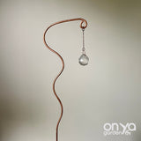 Copper Wander Suncatcher Plant Stick, Plant Suncatcher