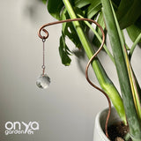 Copper Wander Suncatcher Plant Stick, Plant Suncatcher