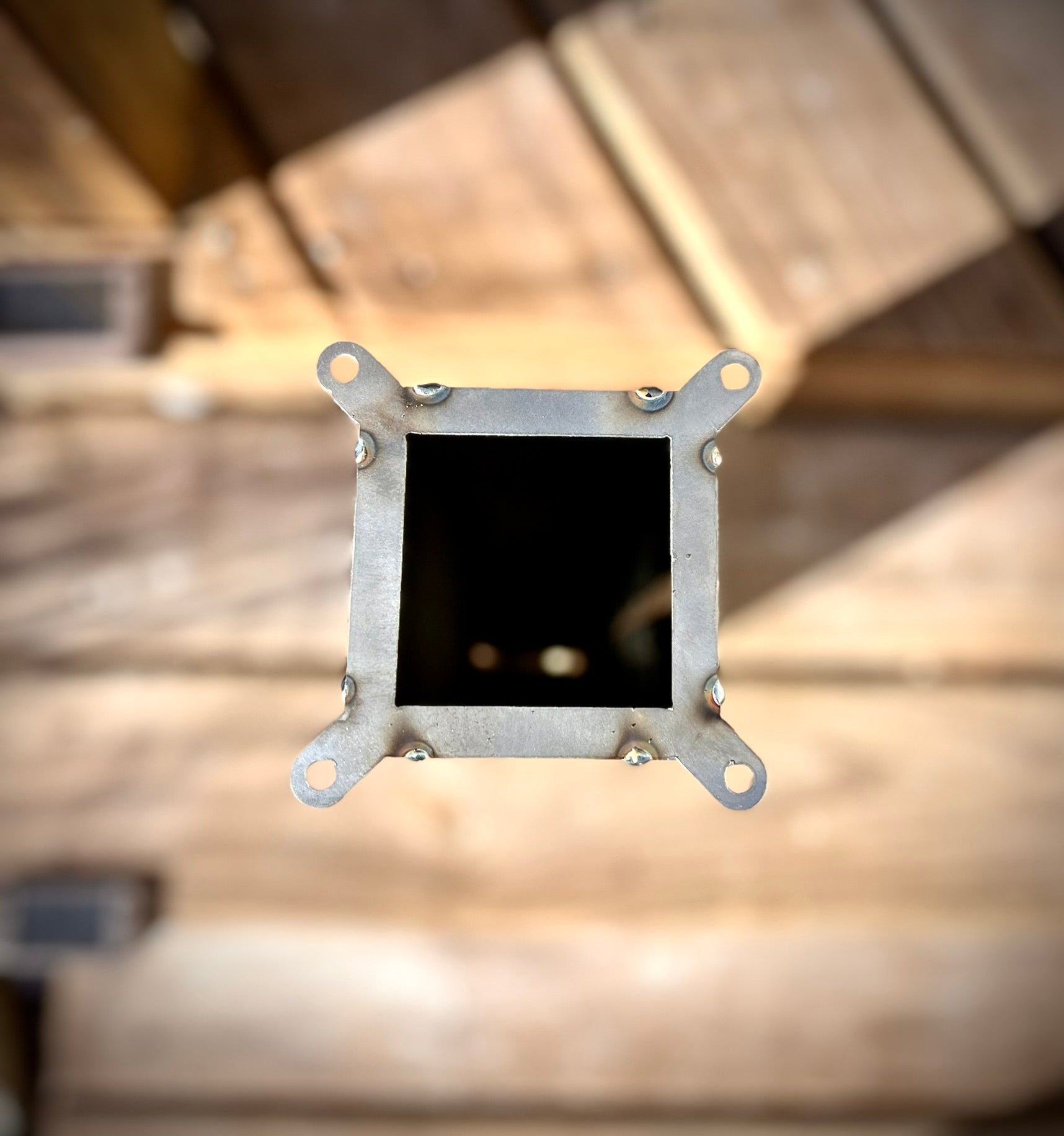 Pine Tree Night Sky Luminary Pillar w/ Solar Cap | 12-inch, 14-inch, 16-inch